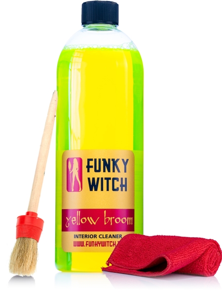 Funky Witch Yellow Broom Interior Cleaner 1L