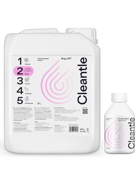Cleantle Bug Off 5L + Screen Wash 200ml