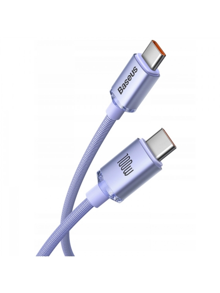 Baseus Kabel USB typ C - USB typ C Baseus 1,2 m fioletowy